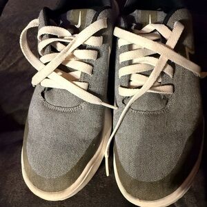 Nike Men's Charcoal and White Sneakers